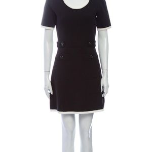 scoop neck mini dress